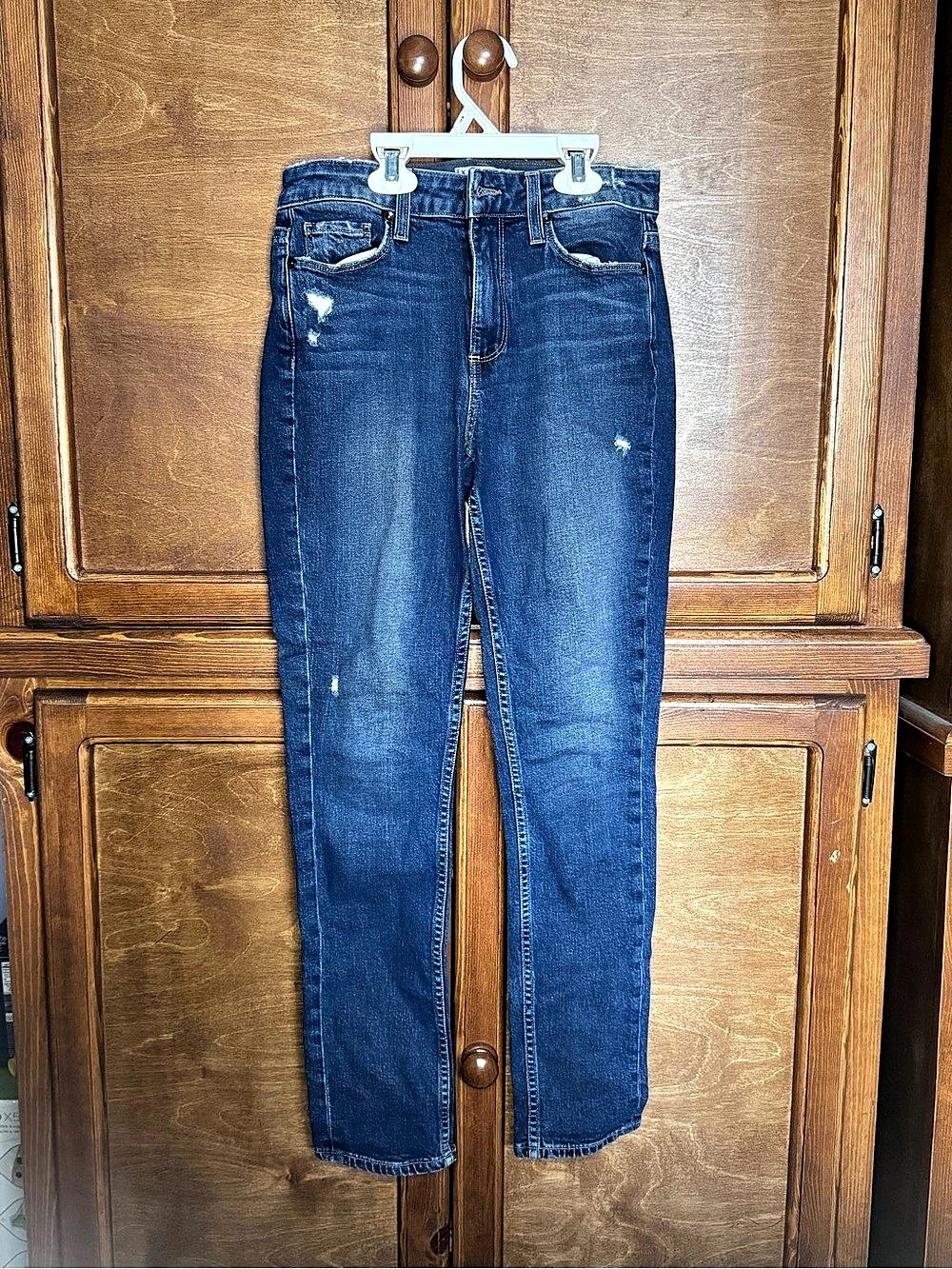 Paige Skinny Jeans in Blue Waist 24